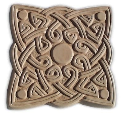 Celtic knot stepping stone plastic garden casting reusable mould