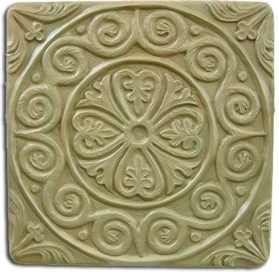 Rose tile mold reusable casting stepping stone mold 