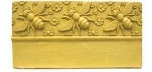 Bee and Flower Edging Stone Mold