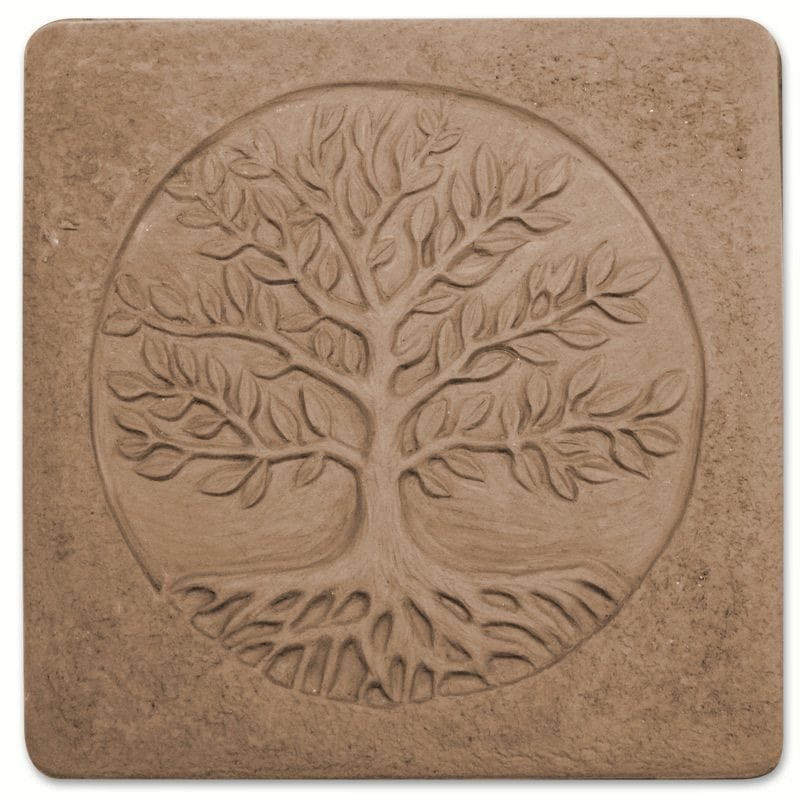 heart tree of life plaque mold concrete plaster mould 