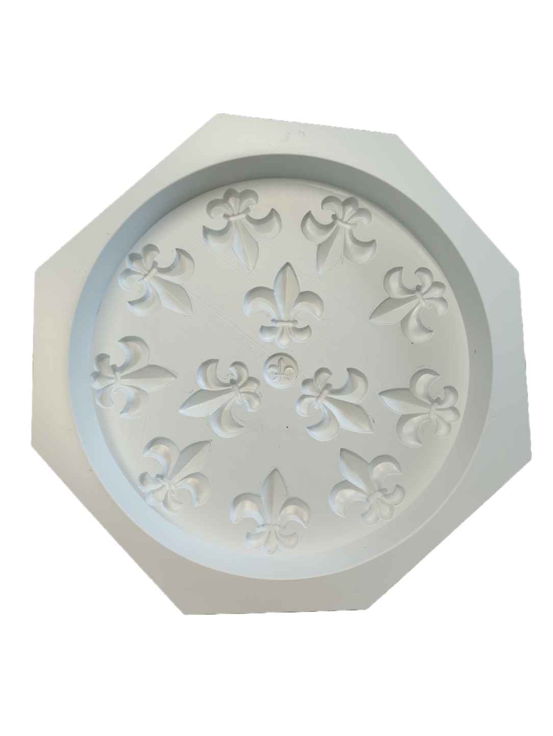 Raised Fleur De Lis Stone Mold Garden Molds